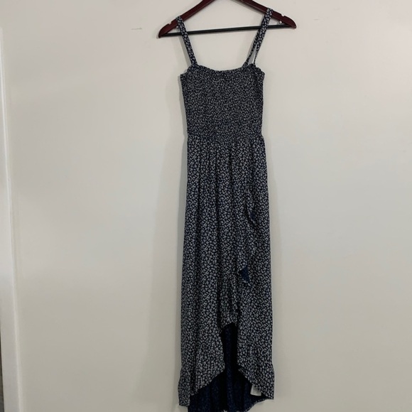 Hollister XS Floral Print Open Ruffled Leg Dress - Picture 1 of 14